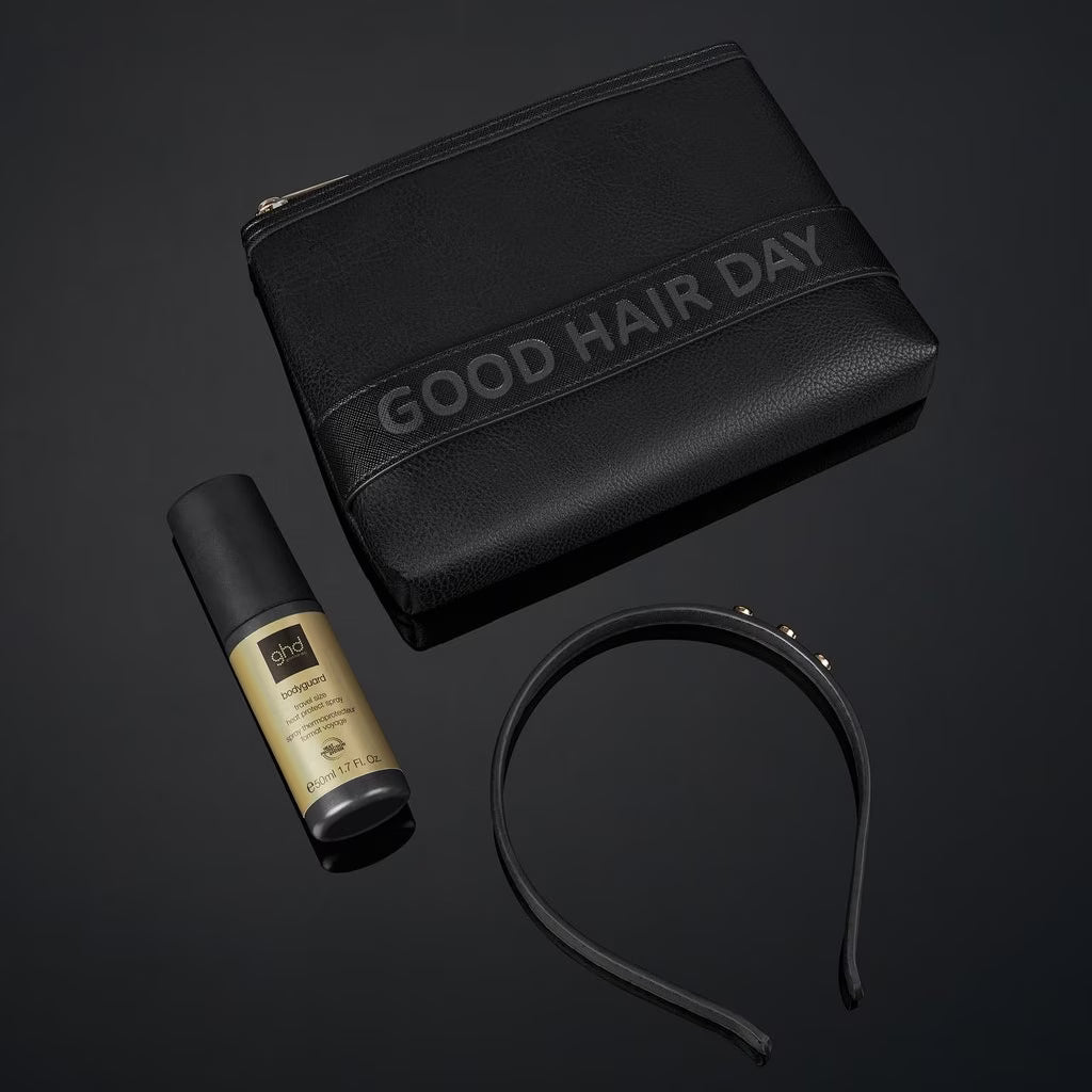 Necveser de viaje con spray protector térmico y diadema GHD