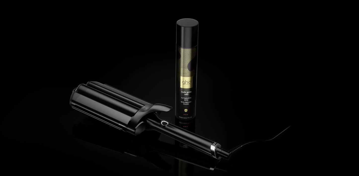 Tenacilla triple GHD Wave. Ondas sirena