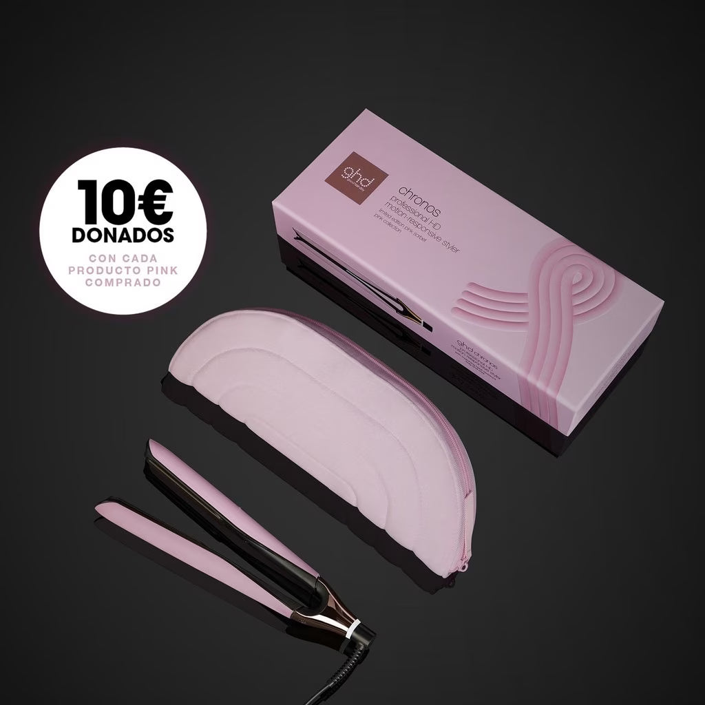 Plancha GHD Chronos edición especial cáncer de mama