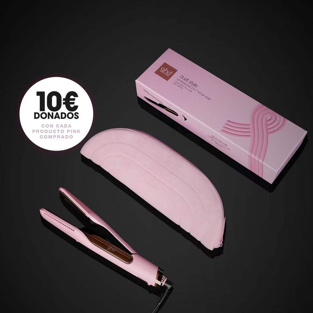 Plancha - secador Duet style edición cáncer de mama